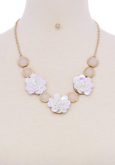 FLORAL SHORT NECKLACE