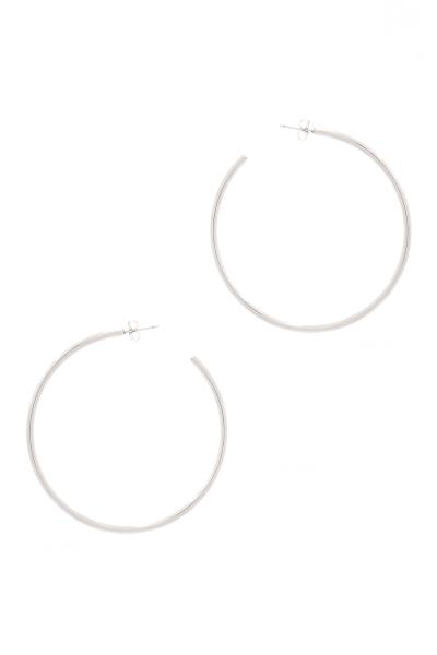 BASIC METAL 50MM HOOP EARRING