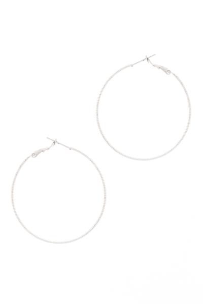 BASIC METAL HOOP EARRING