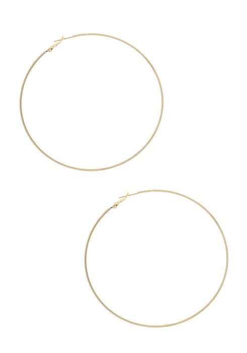 BASIC SOLID HOOP EARRING