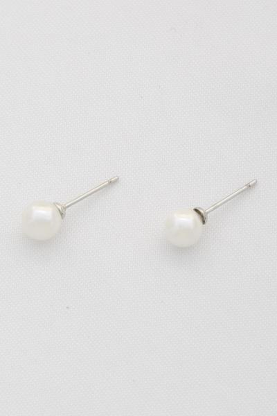 REAL SEASHELL PEARL BEAD 14K GOLD DIPPED HYPOALLERGENIC EARRING