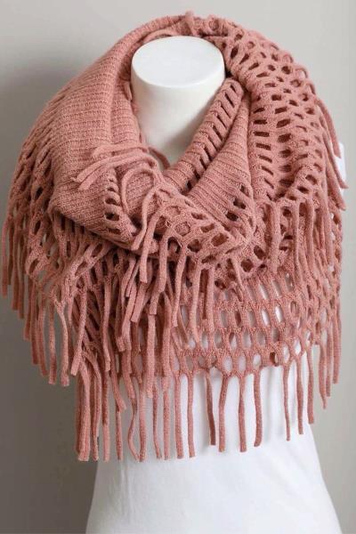 FRINGE INFINITY SCARF