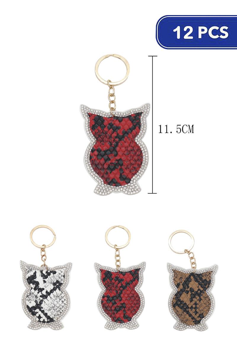 FASHION SNAKESKIN KEYCHAIN (12 UNITS)
