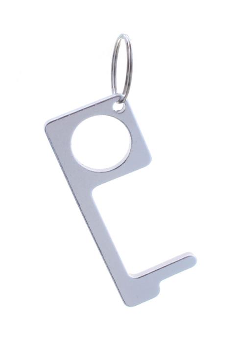 COVID-19 DOOR OPENER METAL KEY CHAIN