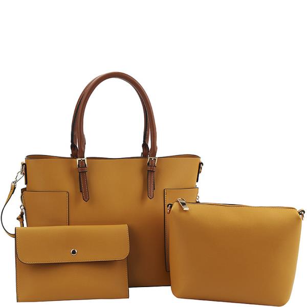 3IN1 FASHION CHIC SATCHEL BAG SET