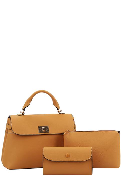 3IN1 CHIC STYLISH MODERN SATCHEL WITH LONG STRAP