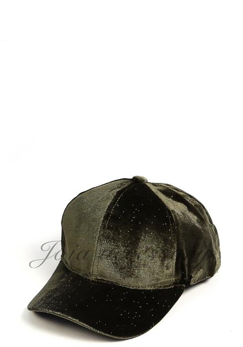 GLITTER VELVET BASIC BASEBALL CAPS