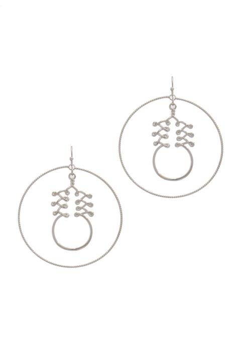 CAGED PINEAPPLE METAL EARRING
