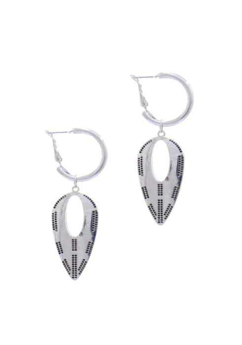 METAL DROP EARRING