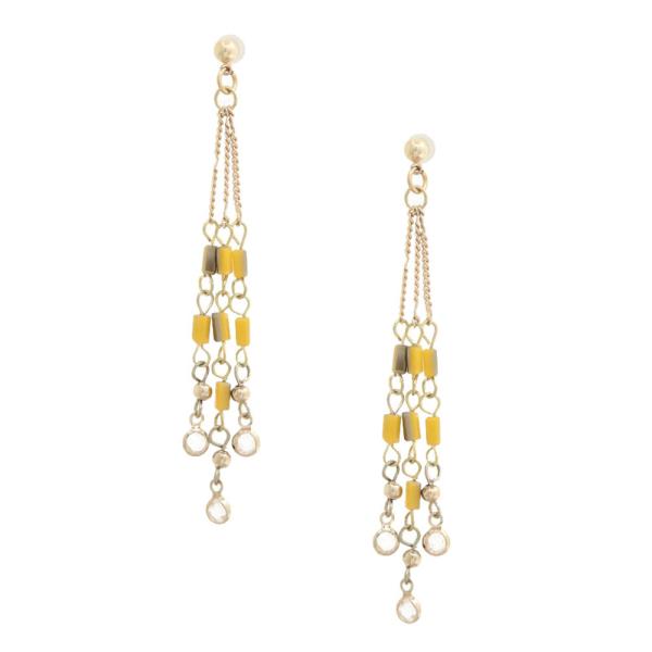 BEADED DANGLE EARRING