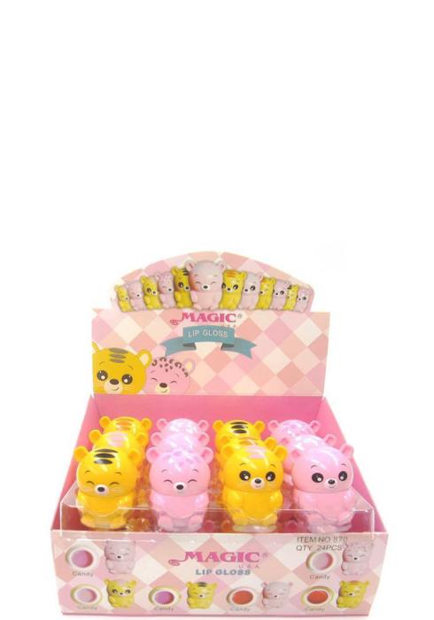 BABY TIGER LIP GLOSS 24PCS