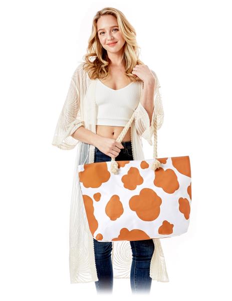 COW SPOT PRINT TOTE BAG