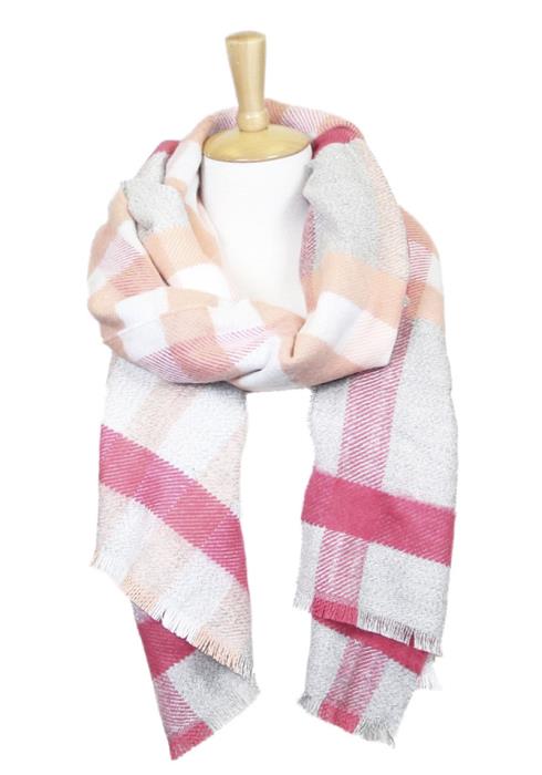 PLAID OBLONG SCARF