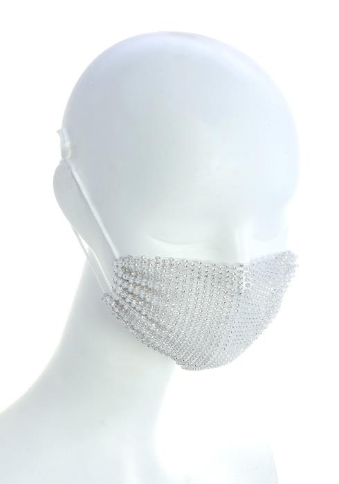 MULTI RHINESTONE DESIGNER MASK DECORATION