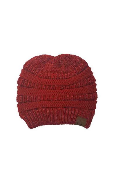 CC METALLIC TAIL BEANIE