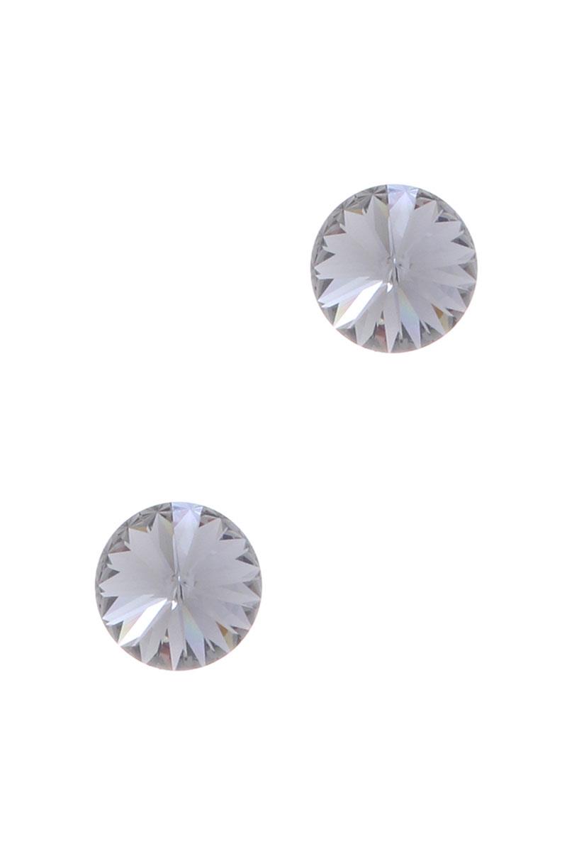 FASHION COLOR CRYSTAL STUD EARRING