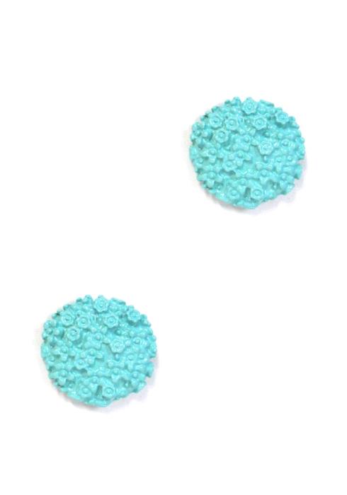 COLORFUL ROUND STUD EARRING