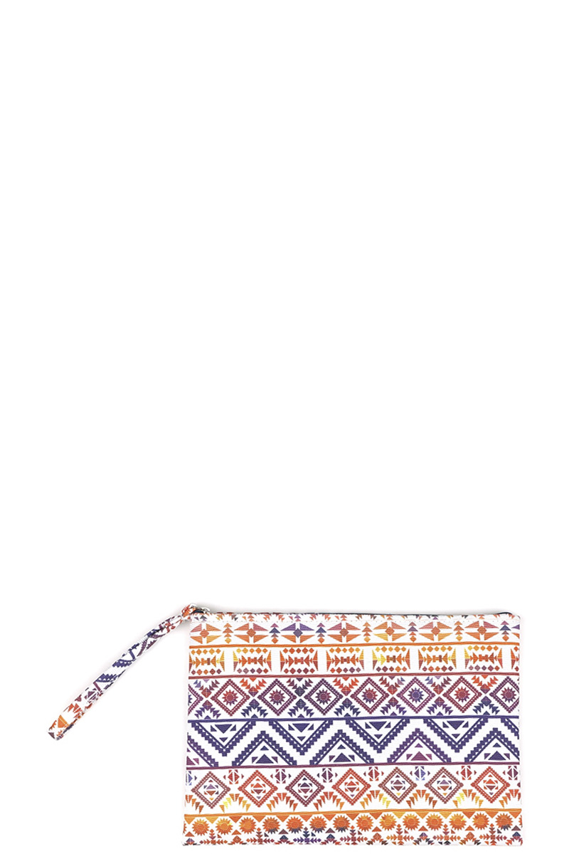 COLORFUL TRIBAL POUCH BAG