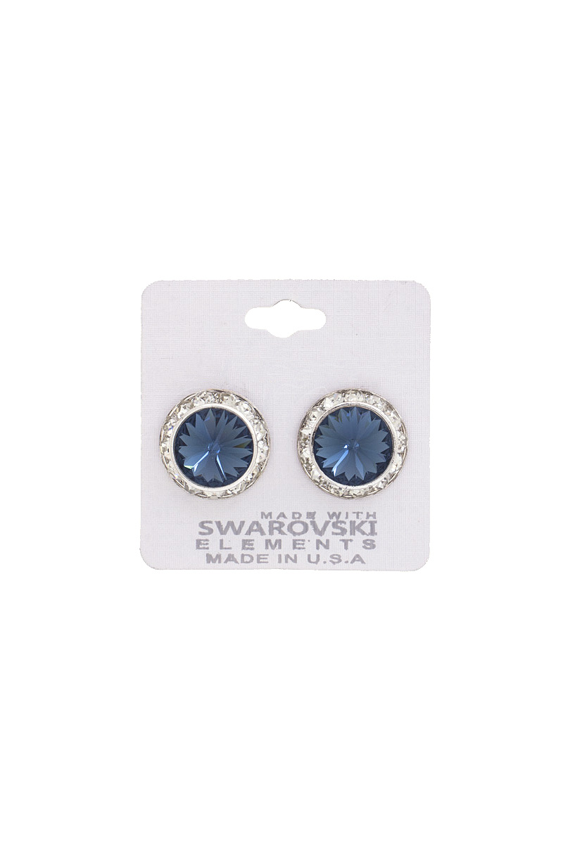 BASIC STONE STUD FASHION EARRING