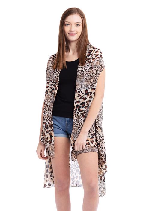 MULTI ANIMAL PRINT VEST