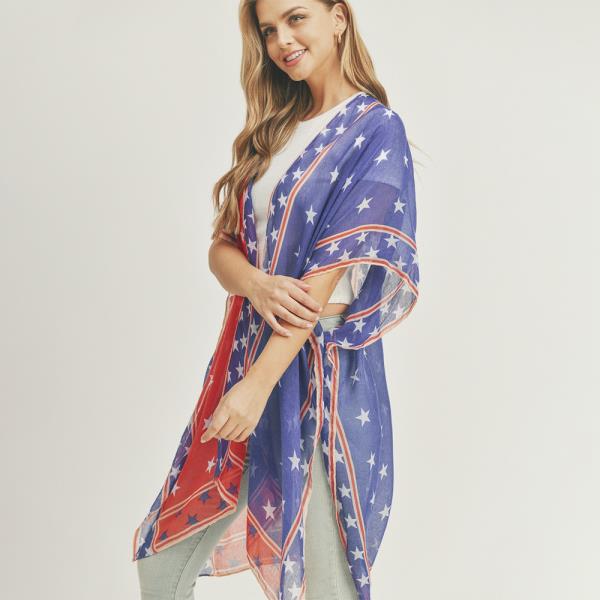 AMERICAN FLAG KIMONO