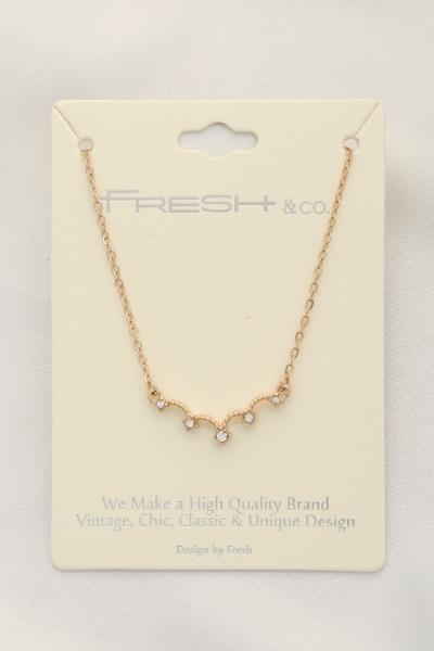 FASHION CRYSTAL CHAIN NECKLACE