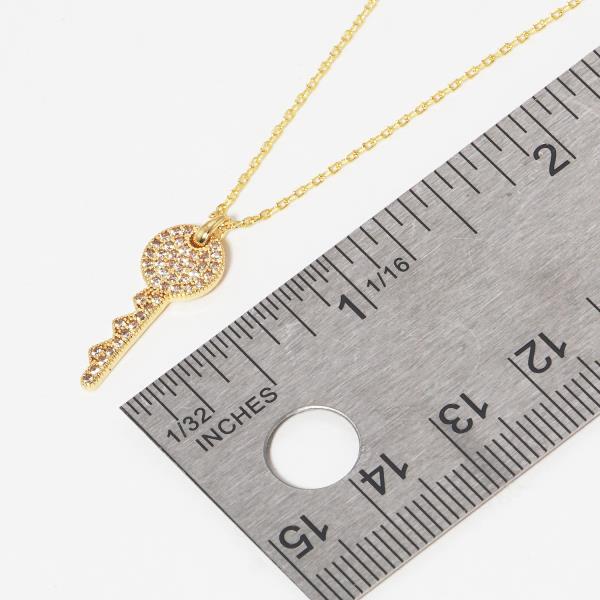 KEY CHARM GOLD DIPPED NECKLACE