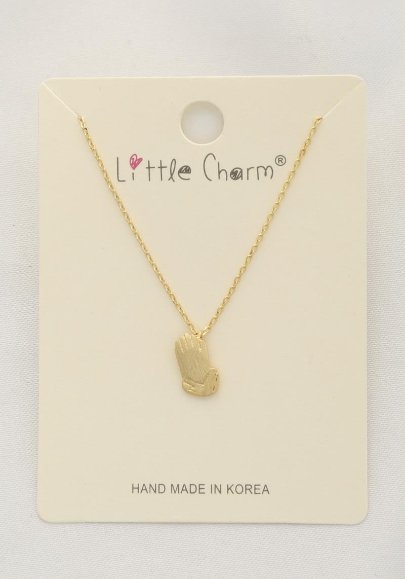 HANDS CHARM GOLD DIPPED NECKLACE