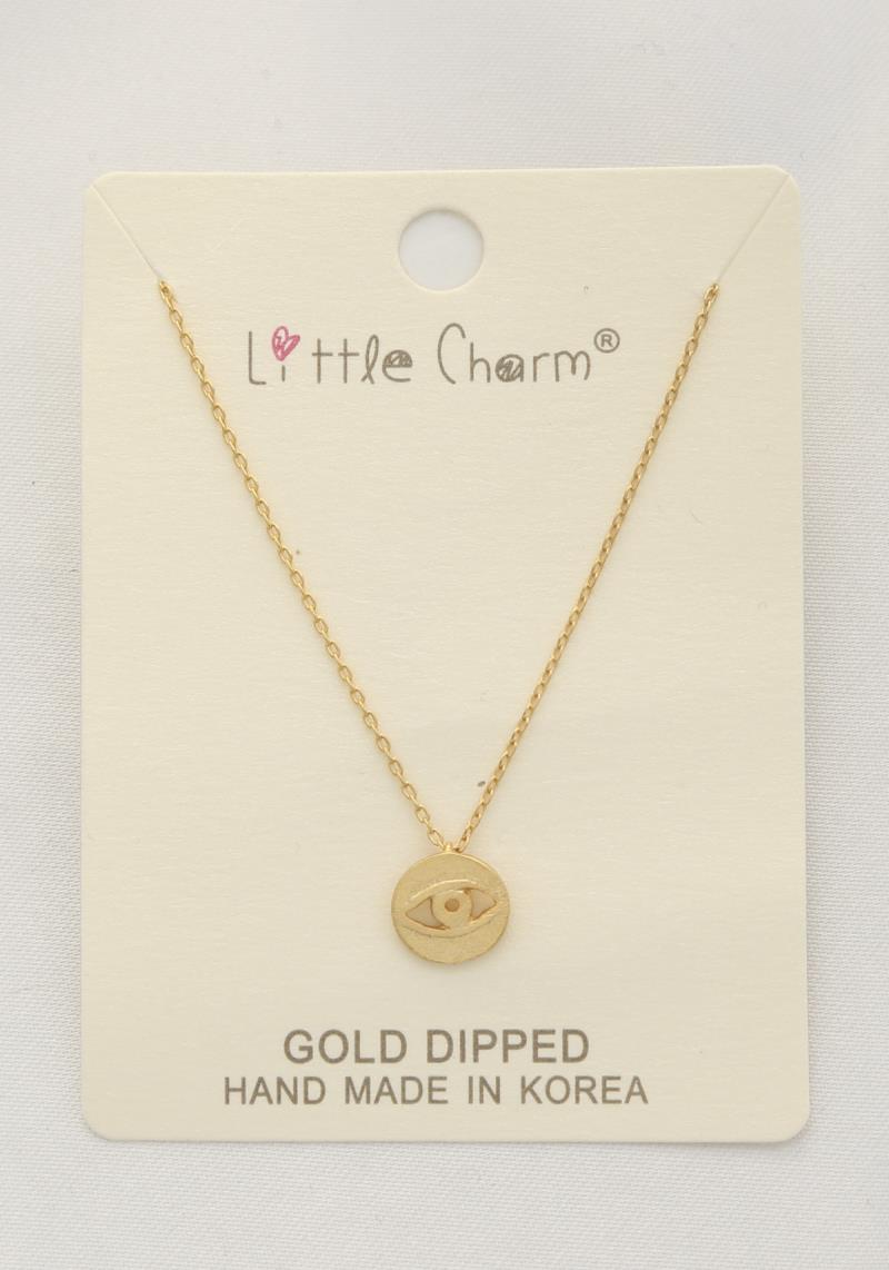EYE DISC GOLD DIPPED NECKLACE
