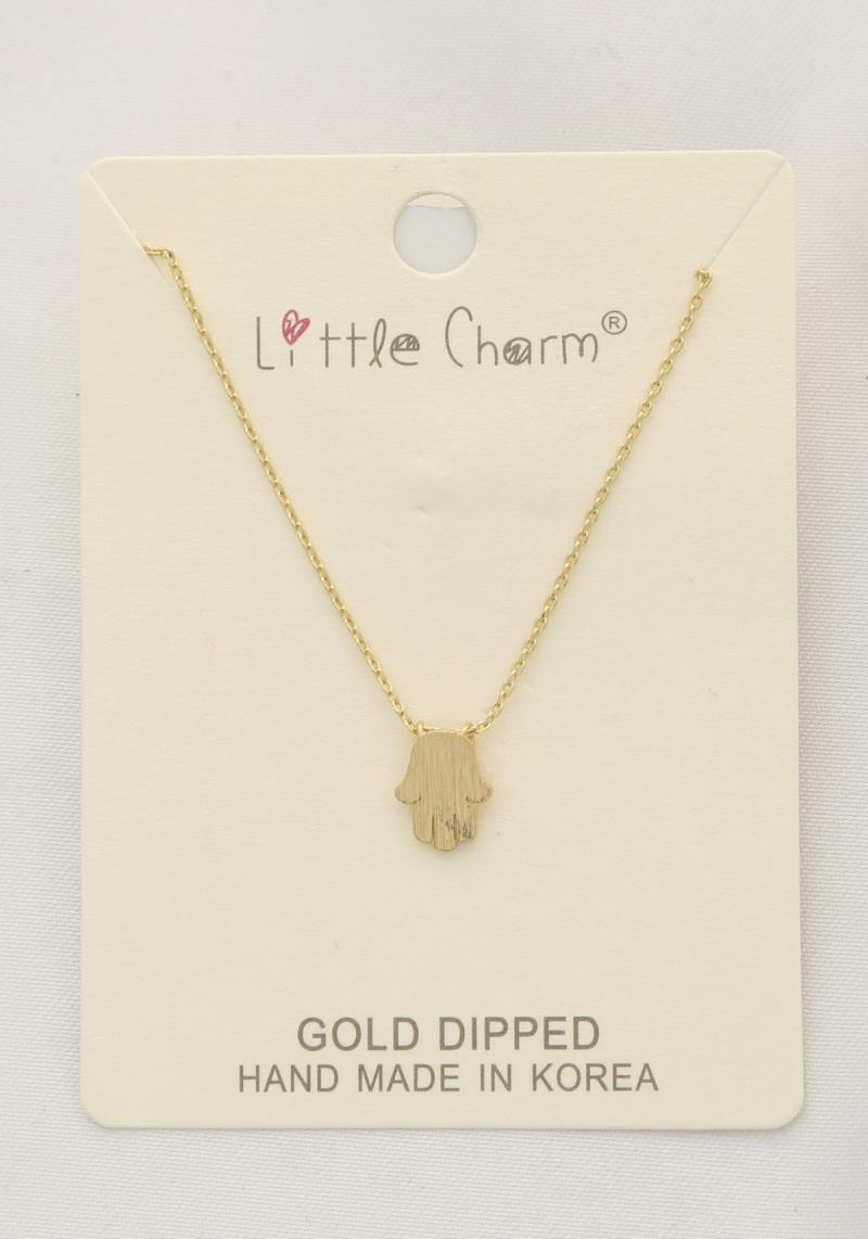 HAMSA HAND CHARM GOLD DIPPED NECKLACE