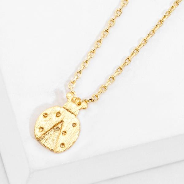 LADYBUG PENDANT NECKLACE
