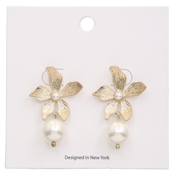 FLOWER PEARL EARRING