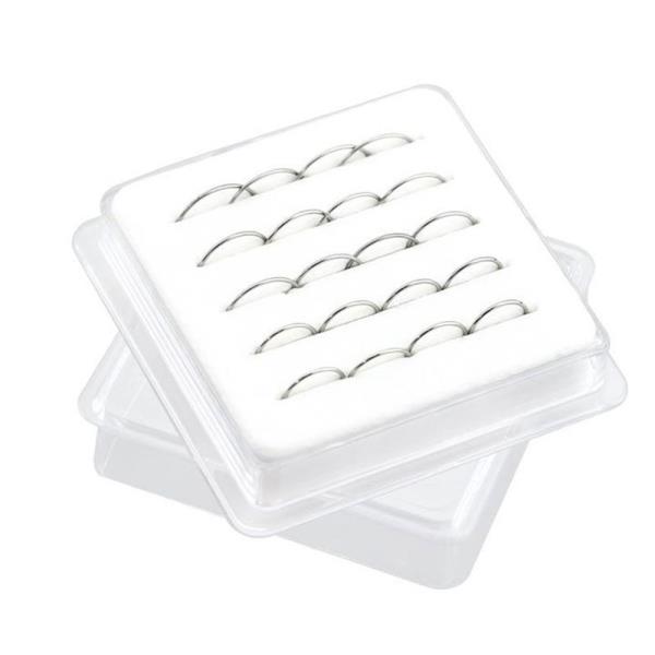 SURGICAL STEEL HOOP NOSE RING (20 PC)