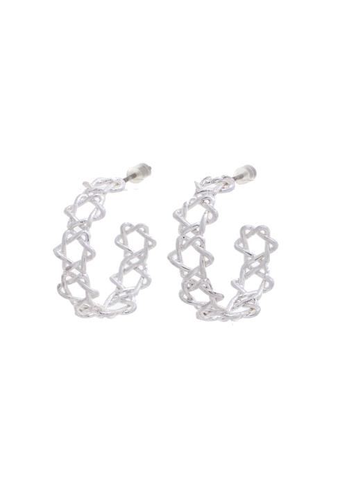 STAR OPEN CIRCLE EARRING