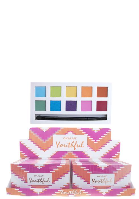 OKALAN YOUTHFUL EYE SHADOW PALETTE (12 UNITS)