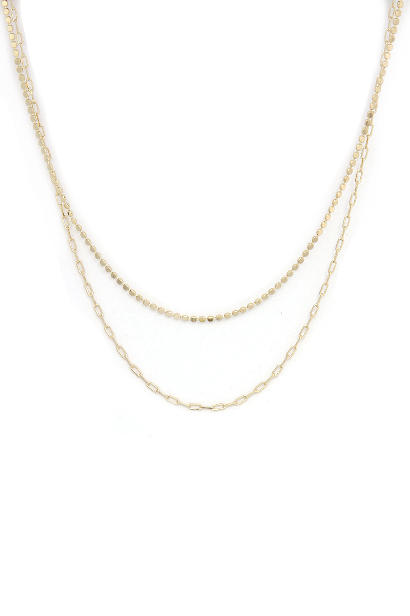 DAINTY DOUBLE LAYERED NECKLACE