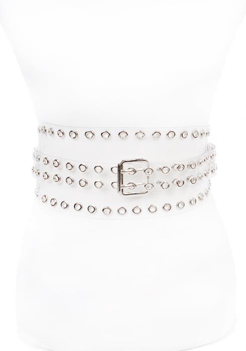 MULTI OPEN RING CLEAR PVC BELT