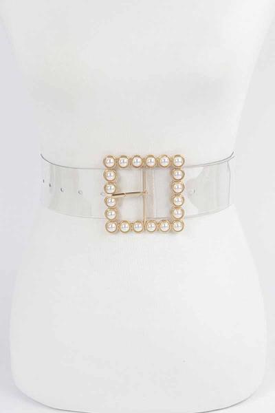 PEARL BEADED SQUARE BELT