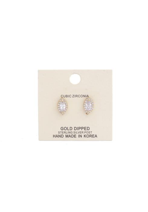 MARQUISE SHAPE STUD EARRING