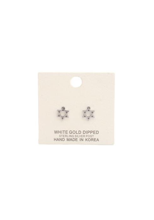 DAINTY STAR OF DAVID STUD EARRING