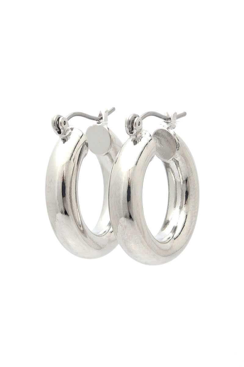 CUTE TUBE HOOP EARRING