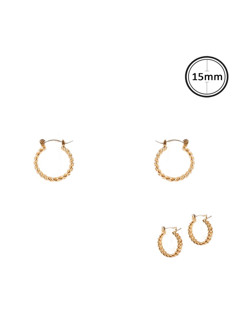 MINI TWISTED HOOP EARRING