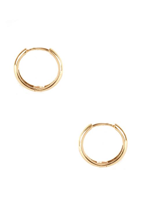 BASIC METAL HUGGIE EARRING