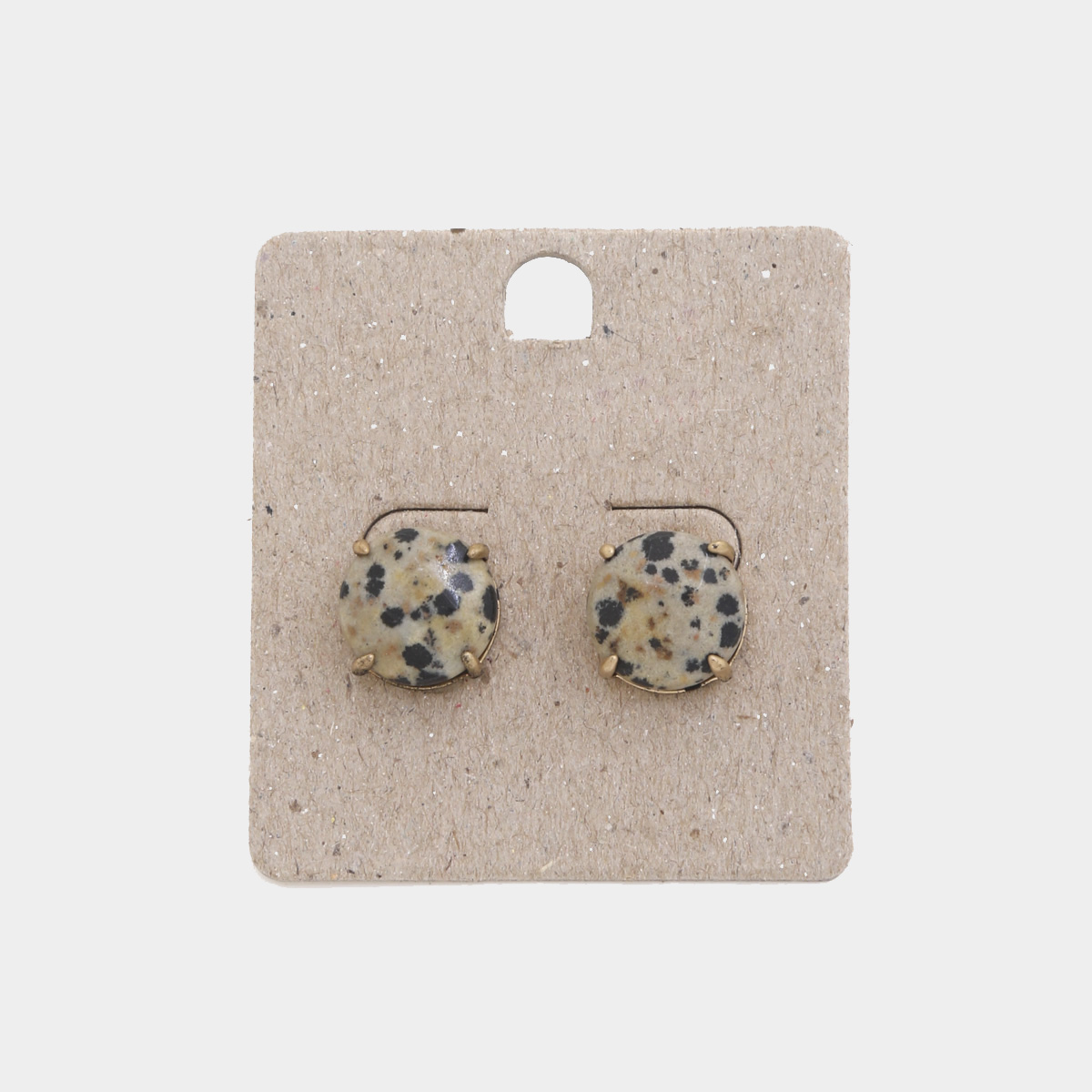 ROUND STUD EARRING