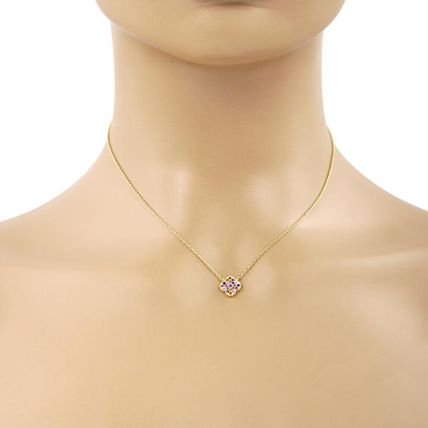 MOROCCAN SHAPE GOLD DIPPED NECKLACE