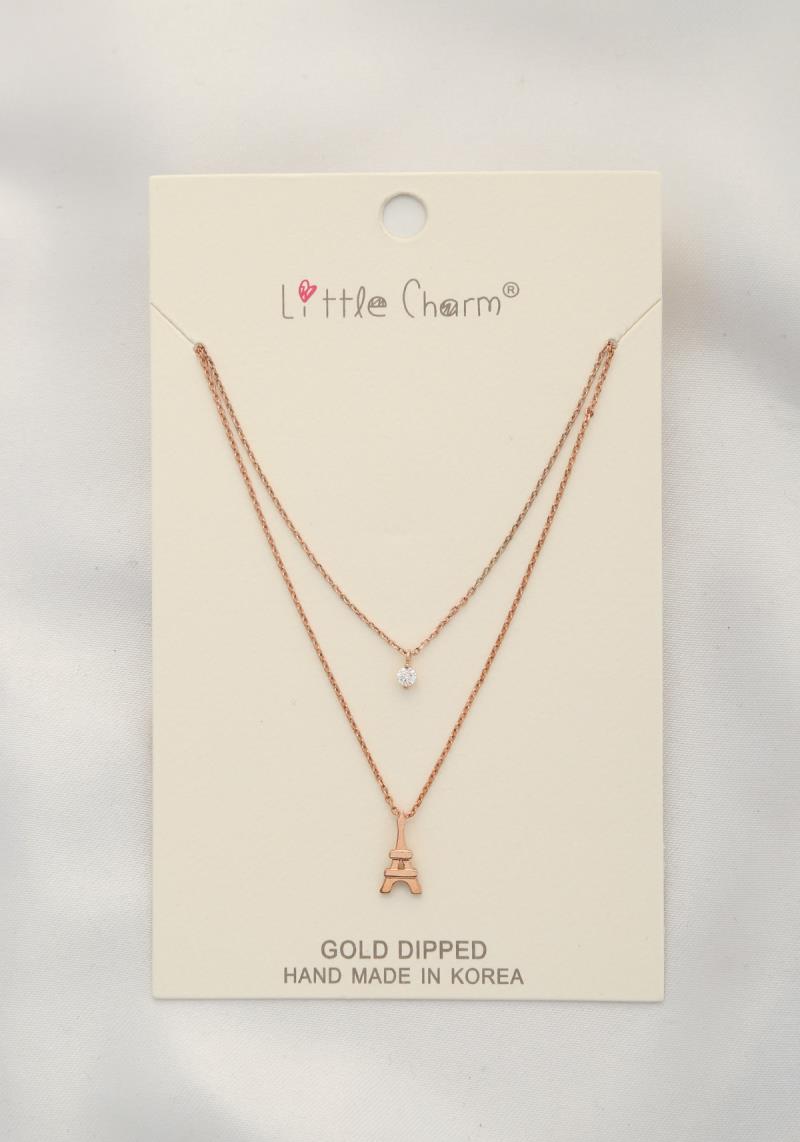 IFIEL TOWER CHARM LAYERED NECKLACE