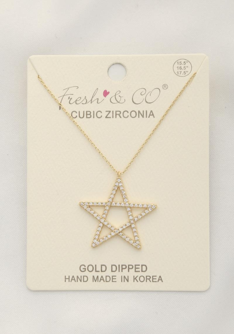 STAR PENDANT GOLD DIPPED NECKLACE