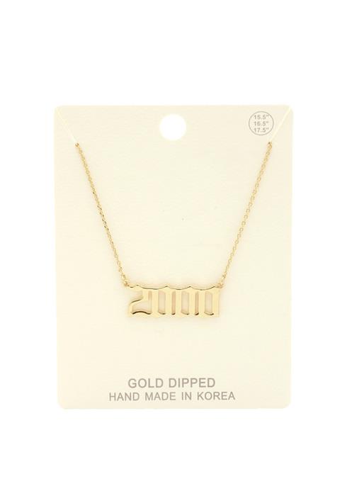 OLD ENGLISH 2000 PENDANT NECKLACE