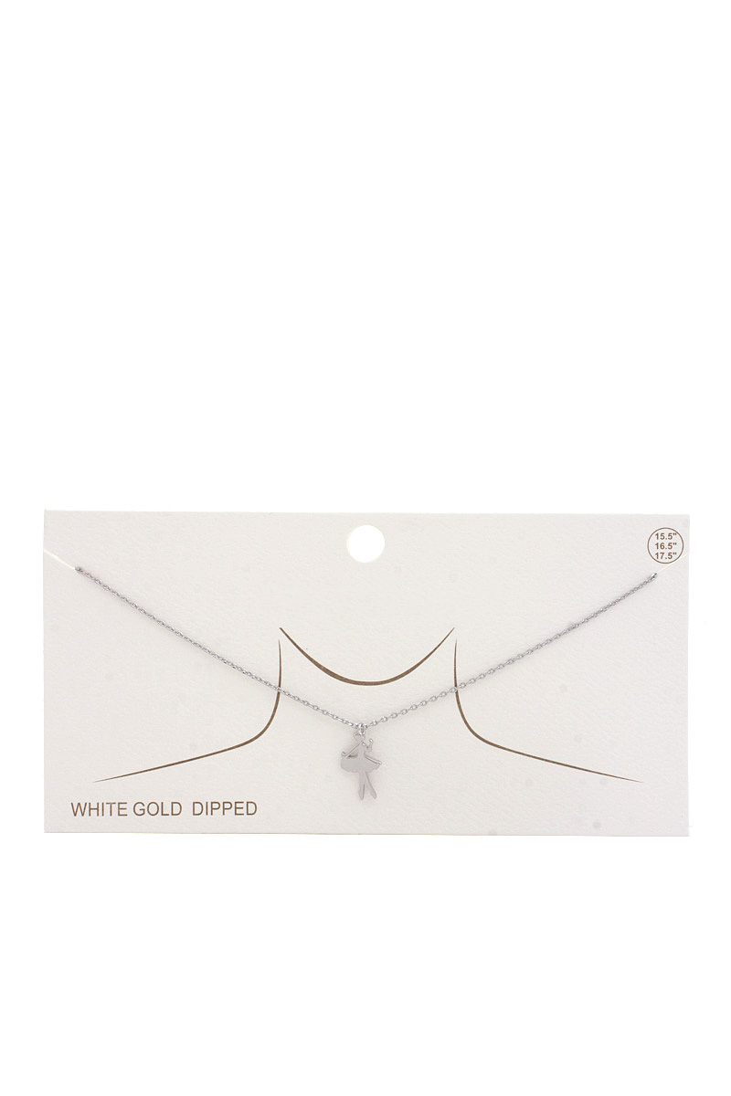 DAINTY BALLERINA CHARM NECKLACE