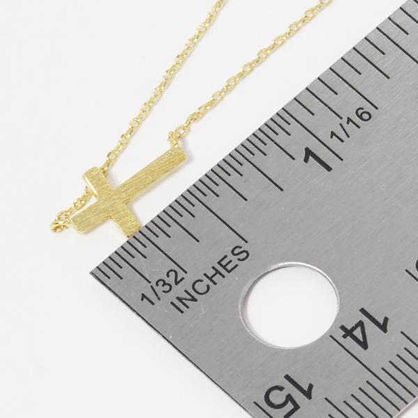 GOLD DIPPED CROSS DAINTY NECKLACE